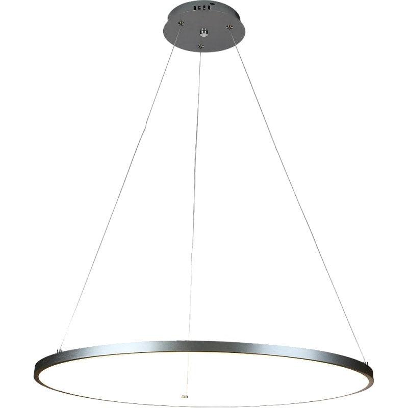 Modern Chandelier, Lighting Color Yellow - 30 Watts - Silver - By Alhome - ALHOME