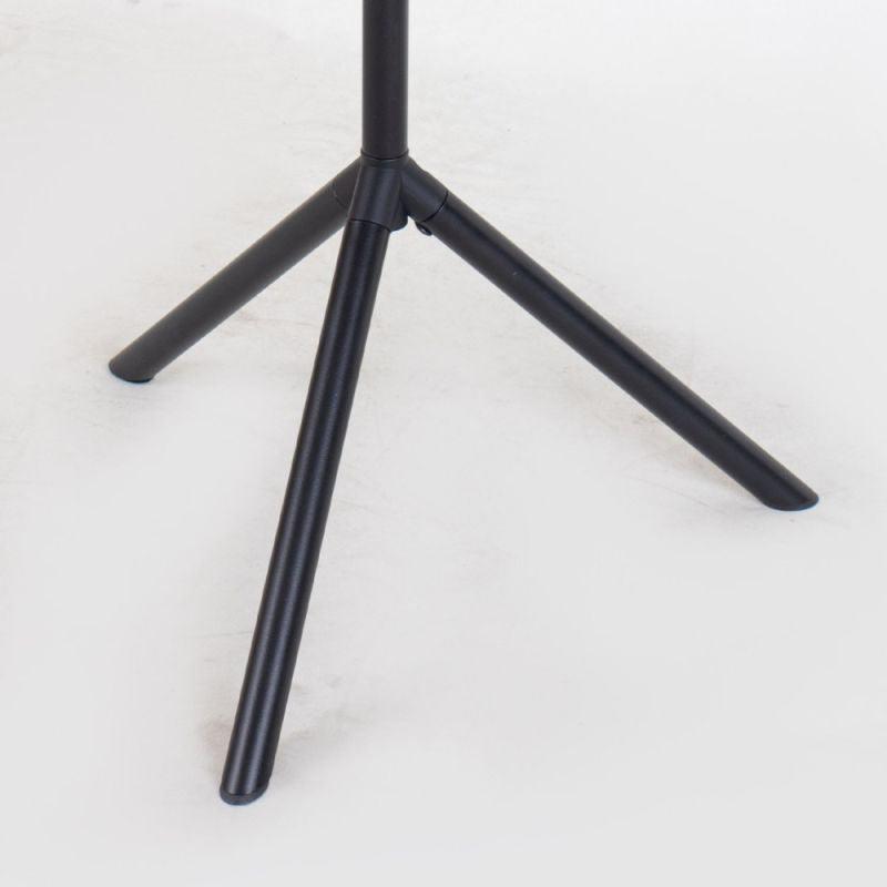 Service Table With A Modern Design With A Wooden Surface And Black Iron Legs By Alhome - ALHOME