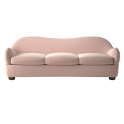 Vintage Elegance: Pink Linen 3-Seater Sofa By Alhome - ALHOME
