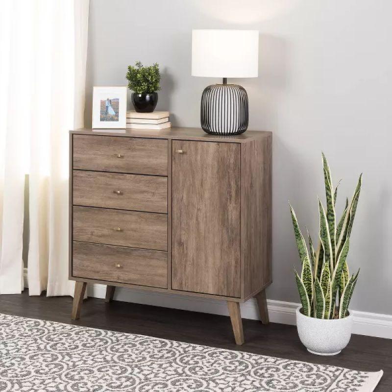 Classic Brown MDF Unit Drawers by Alhome - ALHOME