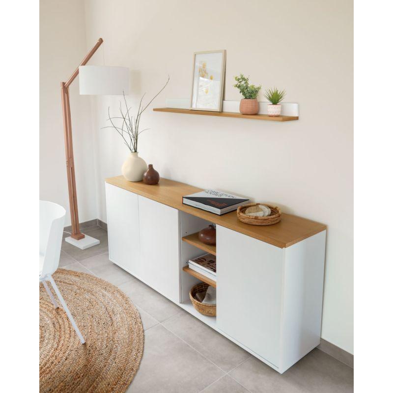 White Engineered Wood Makeup Dresser - Size: 90x43x79 By Alhome - ALHOME