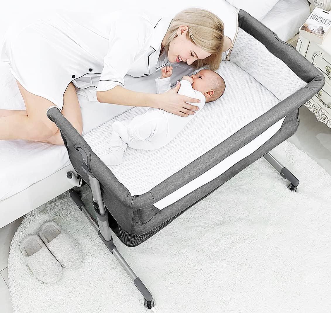 Dreeba Linen Fabric Baby Crib - WBB-007 - .com - Your Destination for Baby & Mother Needs in Saudi Arabia
