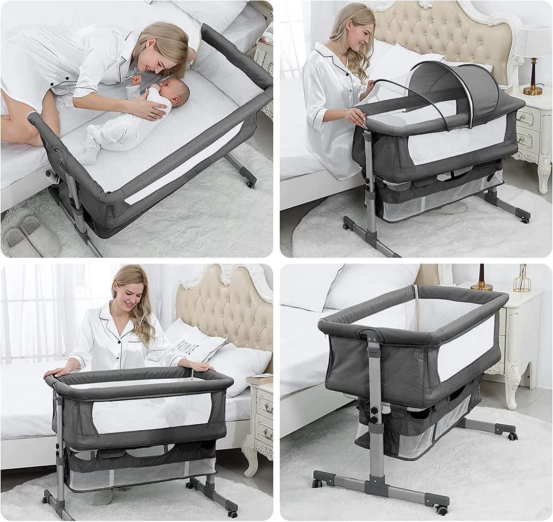 Dreeba Linen Fabric Baby Crib - WBB-007 - .com - Your Destination for Baby & Mother Needs in Saudi Arabia