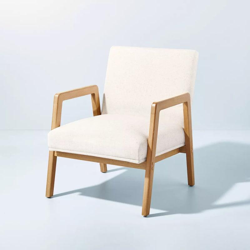 Beige Linen Chair By Alhome - 110111735 - ALHOME