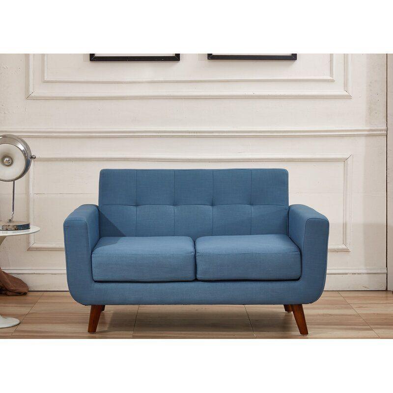 Modern Comfortable Linen 2 Seater Sofa - 180x85x85 cm - By Alhome - ALHOME