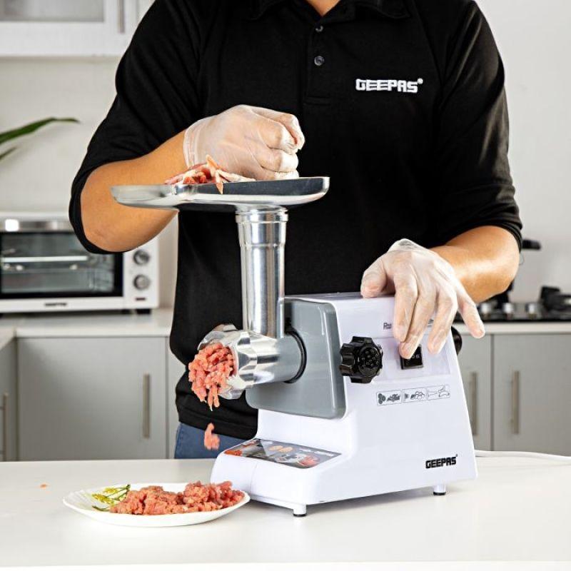 Geepas Stainless Steel Electric Blade Meat Grinder with Reverse Function - GMG767 - .com - Your Destination for Baby & Mother Needs in Saudi Arabia