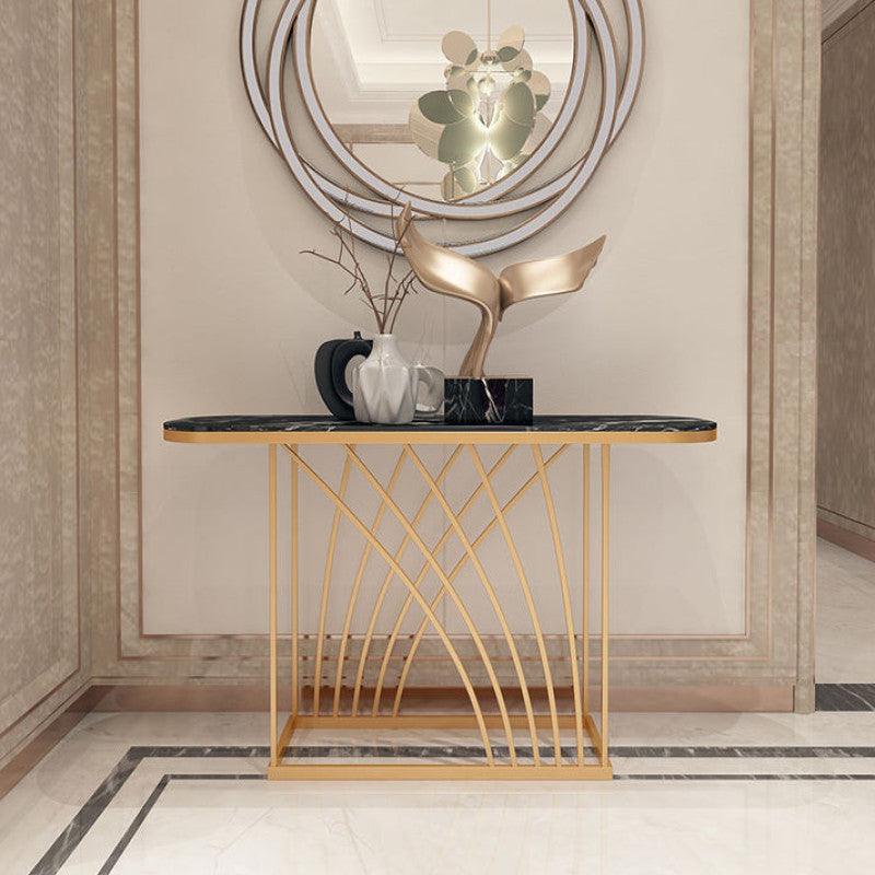 Timeless Iron and Marble Console Table By Alhome - 110110456 - ALHOME