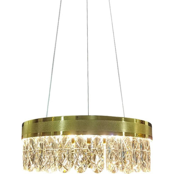 Modern Gold Chandelier With 3 Lights - 18 W- Diameter 40 cm By Alhome - ALHOME