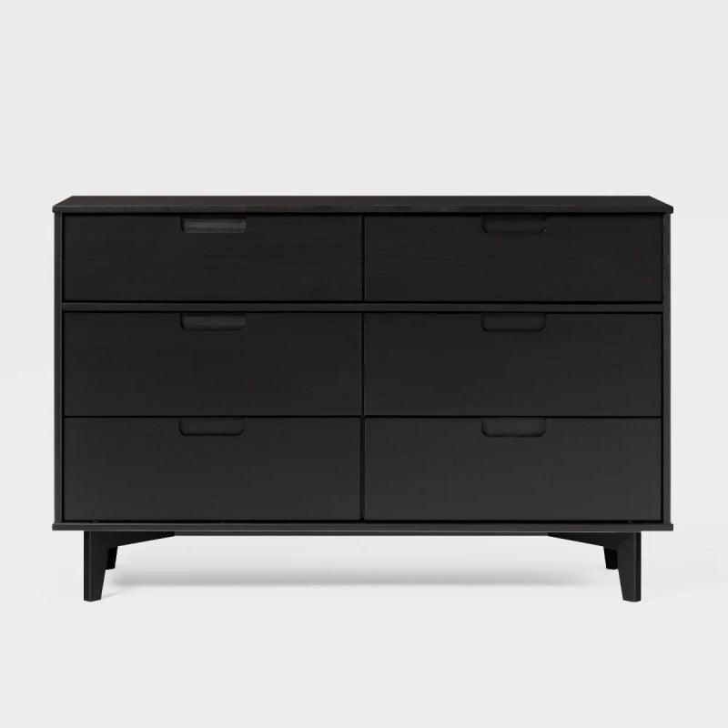 Sleek Black MDF Unit Drawers by Alhome - ALHOME