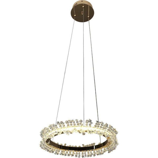 Modern Gold Chandelier With 3 Lights - 40 cm - 25 W By Alhome - ALHOME