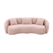 3-Seater Pink Bouclâˆڑآ© Sofa By Alhome - ALHOME