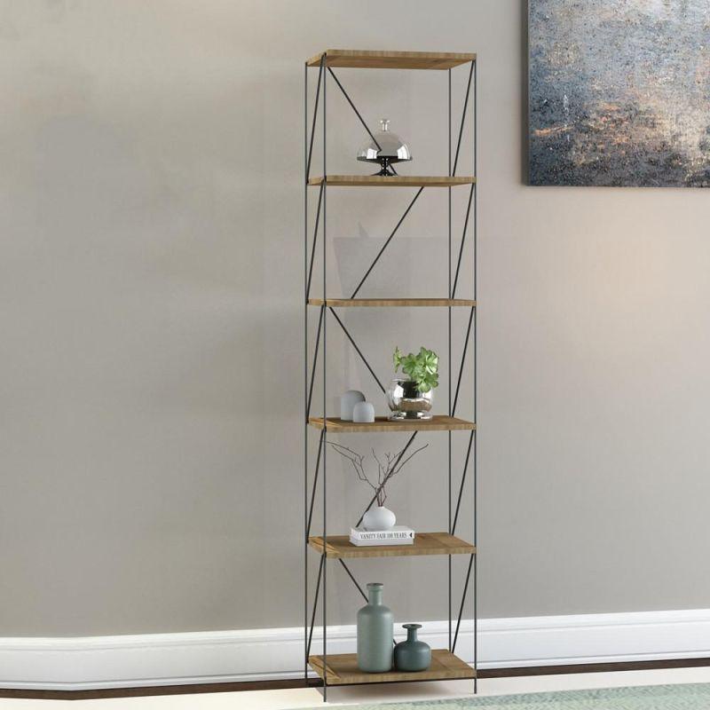 Multi-Use Shelving Unit From Malaysian Wood With 6 Layers - By Baity - ALHOME