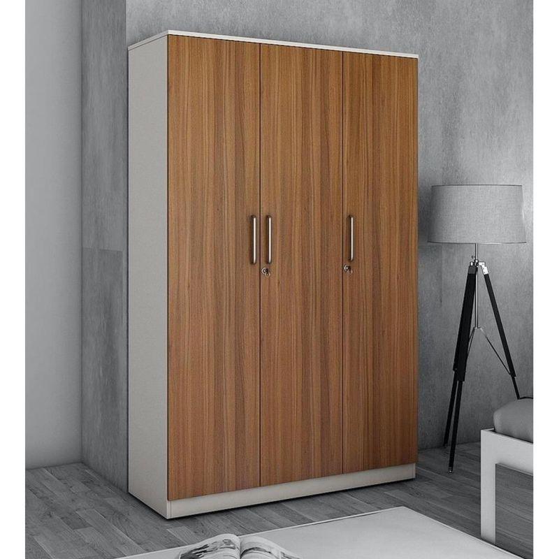 Brown Wardrobe For Timeless Elegance with Spacious Storage by Alhome - 110113210 - ALHOME