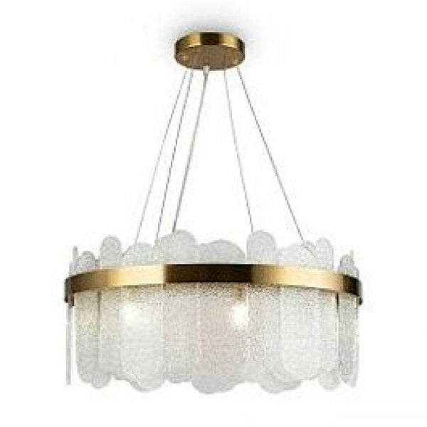 Modern Chandelier With Multi-Colored Radiance (Cream + Yellow + White) - Diameter 60 Cm - Gold By Alhome - ALHOME