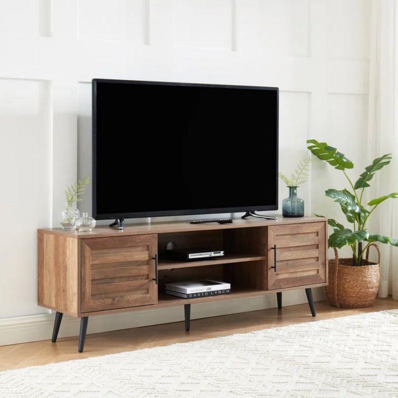 Brown TV Unit with Timeless Elegance for Your Living Space By Alhome - ALHOME