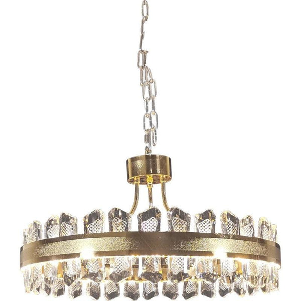 Modern Gold Chandelier - 3 Lights - 48 W - 60 cm By Alhome - ALHOME