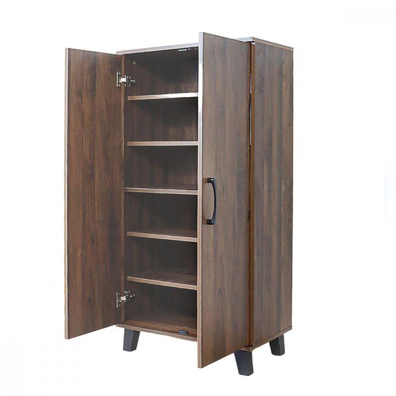 Shoe Organizer Cabinet From Malaysian Wood - Brown - 60x32.5x122 cm - By Baity - ALHOME