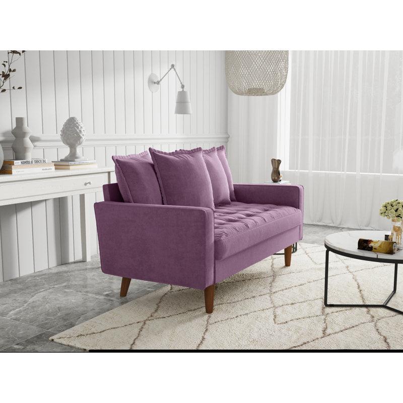 Modern Luxurious Velvet 2 Seater Sofa - 180x85x85 cm - By Alhome - ALHOME