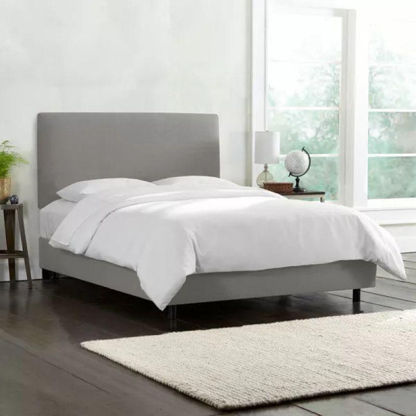 Elite Collection: Swedish Wood Queen Bed - Light Grey Majesty (180x200x140) by Alhome - ALHOME