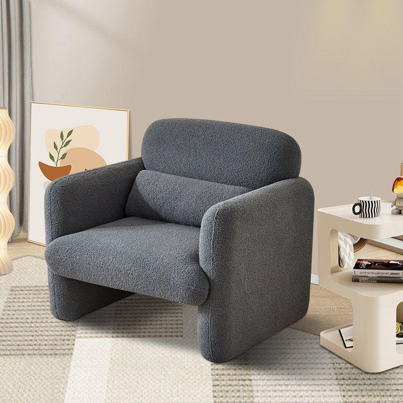 Modern Bouclé Chair - 90x85x85 cm - By Alhome - ALHOME