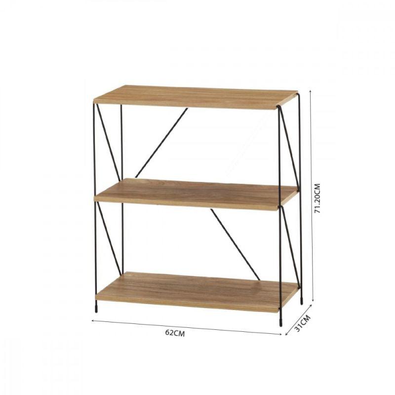 Multi-Use Shelving Unit From Malaysian Wood - 3 Layers - By Baity - ALHOME