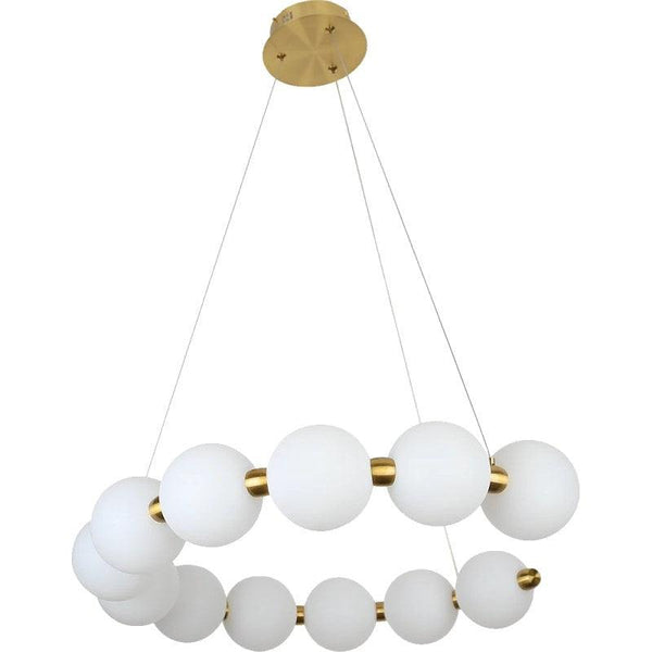 Modern Oil Chandelier, 3 Lights, 75 Watts, By Alhome - 60 cm - ALHOME