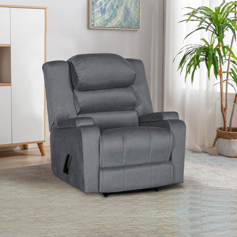 Velvet Recliner Chair with Storage Box - AB07 by In House - ALHOME