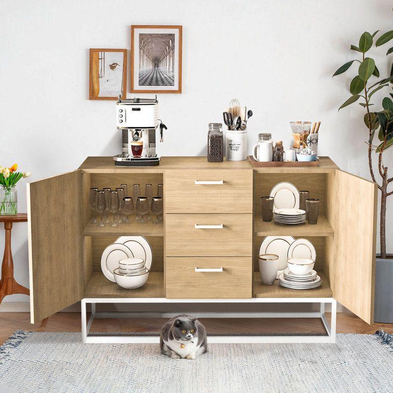 Contemporary Wood Buffet Table By Alhome - 110110560 - ALHOME