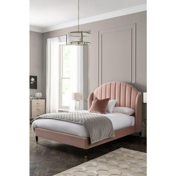 Opulent Blush Super King Bed By Alhome - ALHOME