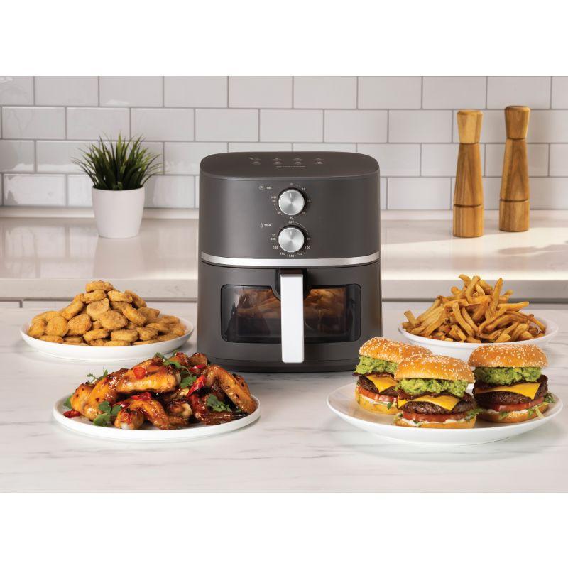 Nutricook Essentials Digital Classic Vision Air Fryer With See Through Window - 1500 W - 5.2 L - Grey - ALHOME