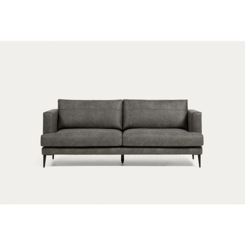 Ashen Swedish Wood Wood 3-Seater Sofa - Size: 220x85x85, Material: Linen By Alhome - 110112198 - ALHOME