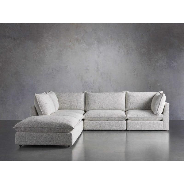 Bouclé Corner Sofa - Beige - 300x300x85x85 cm - By Alhome - ALHOME