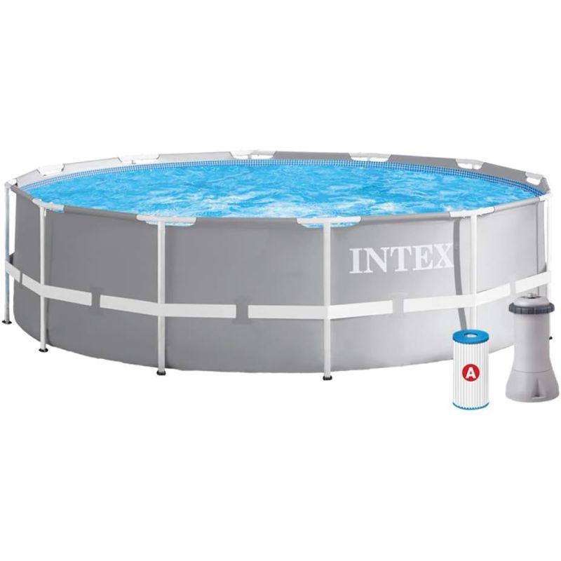 Intex Prism Frame Round Pool Set with filter pump - .com - Your Destination for Baby & Mother Needs in Saudi Arabia