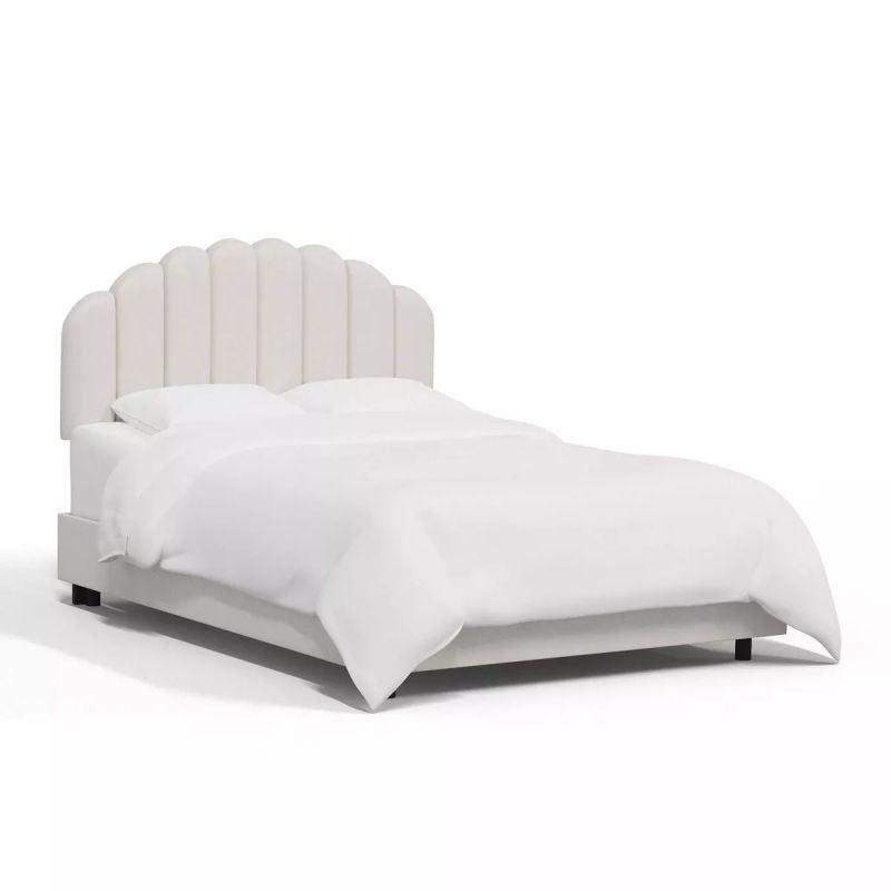 Supreme Comfort: Swedish Wood King Bed - Opulent Off-White Serenity (160x200x140) by Alhome - ALHOME