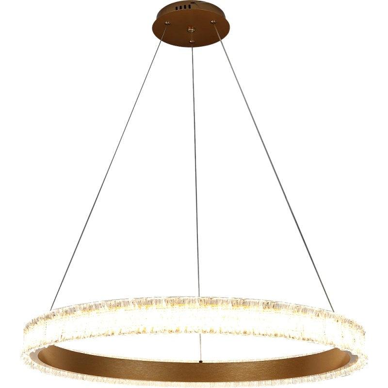 Modern Chandelier With Yellow Lighting - 60 Watts - Gold - ALHOME