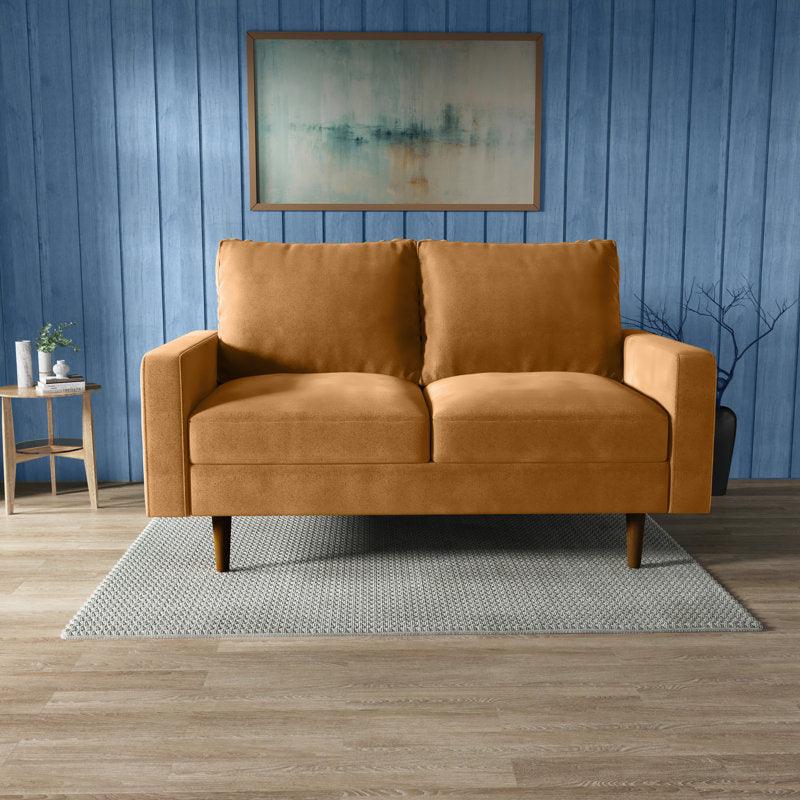 Modern Velvet 2 Seater Sofa - 150x85x85 cm - By Alhome - ALHOME