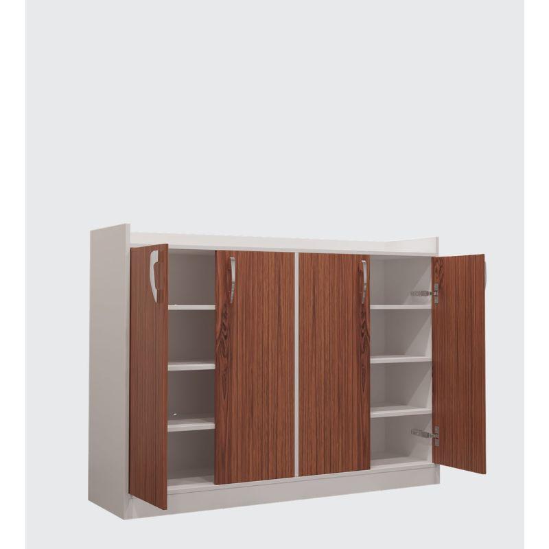 Contemporary Storage Elegance Compressed Wood Shoe Rack By Alhome - ALHOME