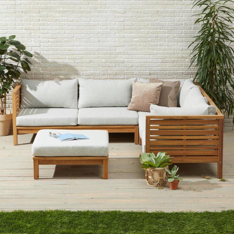 Outscape 2-Piece White Outdoor Seating Set By Alhome - Zrafh.com - Your Destination for Baby & Mother Needs in Saudi Arabia