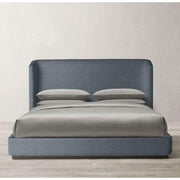 Grey Velvet Grandeur Swedish Wood Velvet Grey Super King Bed By Alhome - ALHOME