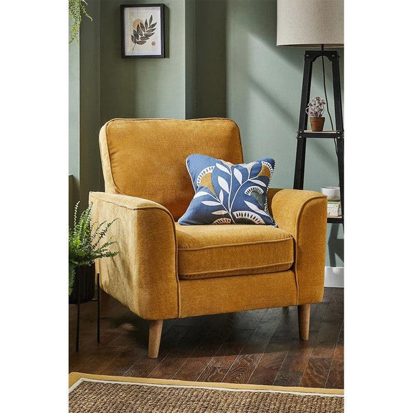 Yellow Velvet Accent Chair By Alhome - ALHOME