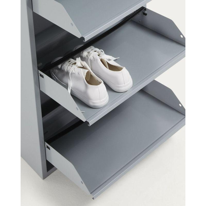 Ashen Engineered Wood Shoe Rack - Size: 50x15x169 By Alhome - ALHOME