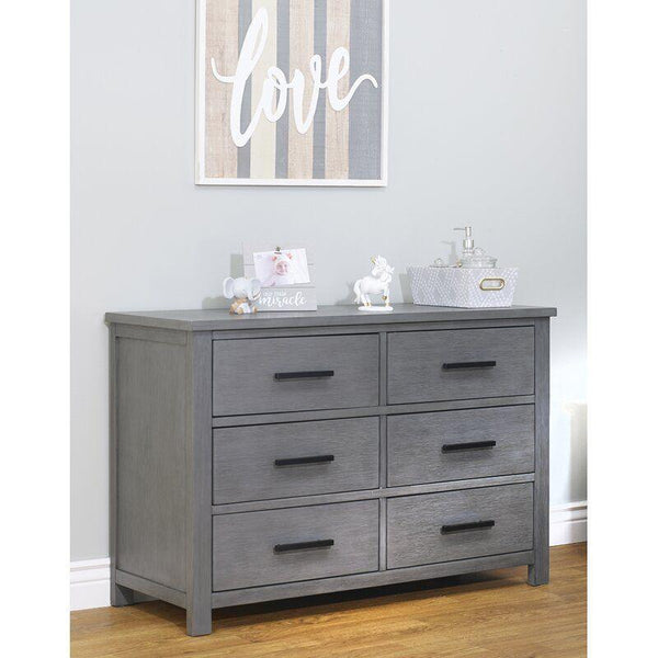 Kids Dresser: 125x48x80 Wood, Grey by Alhome - ALHOME