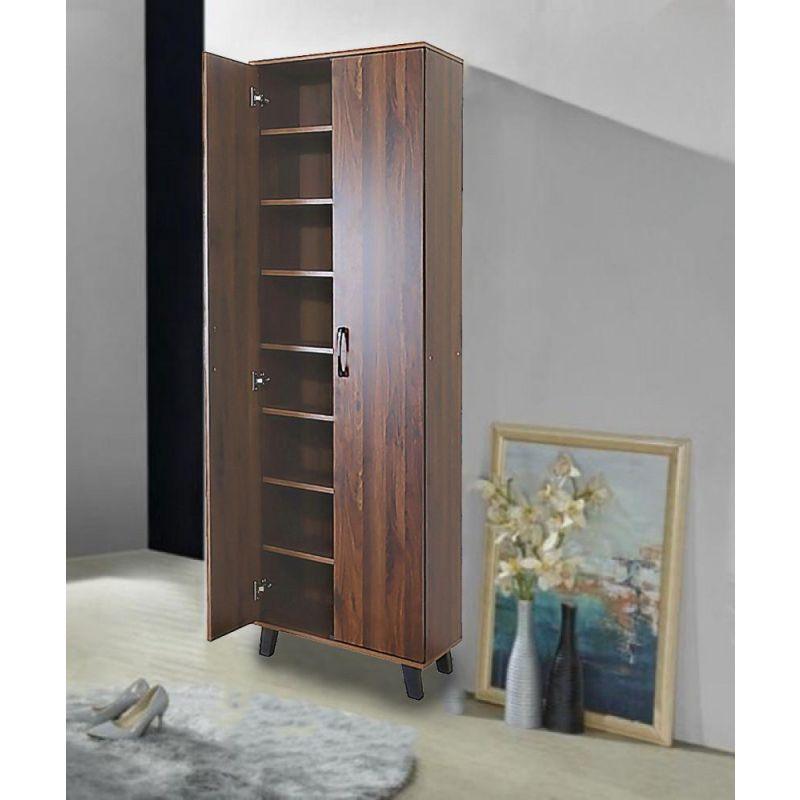 Multi Purpose Cabinet Made Of Malaysian Wood - Brown - 60x32x192 cm - By Baity - ALHOME