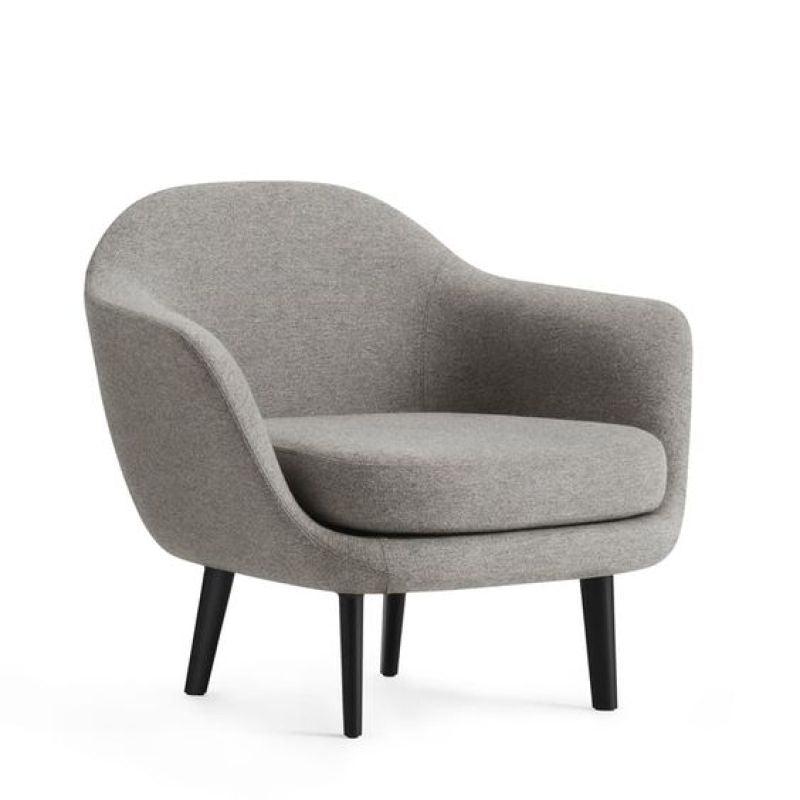 Urban Gray Linen Chair with Swedish Wood Structure By Alhome - ALHOME