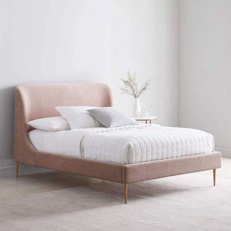 Blush Bloom Single Bed Scandinavian Elegance in Pink By Alhome - ALHOME