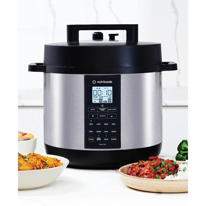 Nutricook Smart Pot 2 Prime 8 In 1 - 8 L - 1200 W - Stainless Steel - Black And Silver - ALHOME