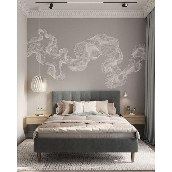 Ethereal Grey Velvet Super King Bed By Alhome - 110112351 - ALHOME