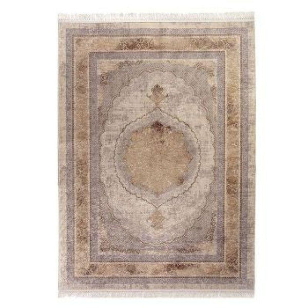 Soft Turkish Velvet Rectangular Rug - Beige - By In House - ALHOME