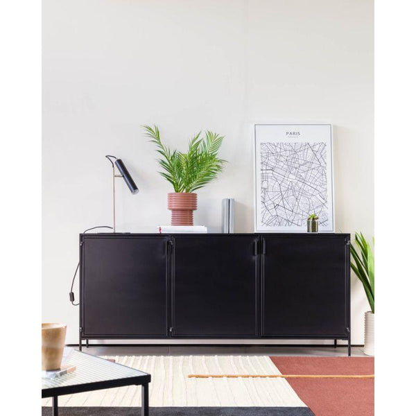 Black Engineered Wood Buffet - Size: 180x30x75 By Alhome - ALHOME