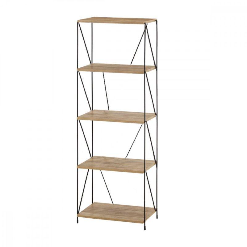 Multi-Use Malaysian Wood Shelving Unit - 5 Layers - By Baity - ALHOME